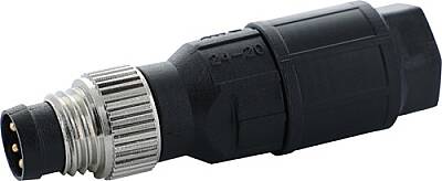 7000-08345-0000000 M8 male 0° A-cod. IDC 4-pol., 0,25 - 0,5mm², 2,5 - 5mm - 1