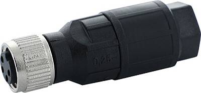 7000-08385-0000000 M8 female 0° A-cod. IDC 4-pol., 0,25 - 0,5mm², 2,5 - 5mm - 1