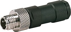 7000-08401-0000000 M8 male 0° A-cod. solder pins 3-pol., 0.25mm², 3,5 - 5mm