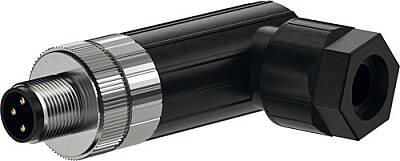 7000-08435-0000000 M8 male 90° A-cod. Push-Lock 3-pol., 0,14 - 0,5mm², 3,5 - 5,5 mm - 1