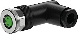 7000-08511-0000000 M8 female 90° A-cod. screw terminal 3-pol., 0,14 - 0,5mm², 2,5 - 5mm