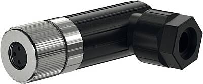 7000-08515-0000000 M8 female 90° A-cod. Push-Lock 3-pol., 0,14 - 0,5mm², 3,5 - 5,5 mm - 1