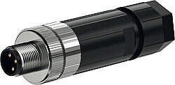 7000-08605-0000000 M8 male 0° A-cod. Push-Lock 3-pol., 0,14 - 0,5mm², 3,5 - 5,5 mm