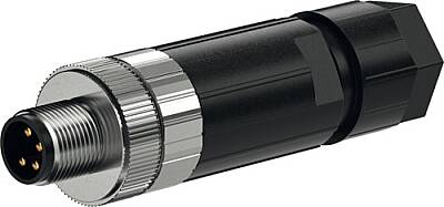 7000-08615-0000000 M8 male 0° A-cod. Push-Lock 4-pol., 0,14 - 0,5mm², 3,5 - 5,5 mm - 1