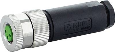 7000-08621-0000000 M8 female 0° A-cod. screw terminal 3-pol., 0,14 - 0.5mm², 2,5 - 5mm - 1