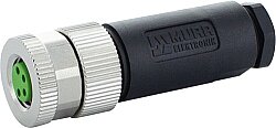 7000-08631-0000000 M8 female 0° A-cod. screw terminal 4-pol., 0,14 - 0.5mm², 2,5 - 5mm