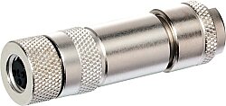 7000-08661-0000000 M8 female 0° A-cod. screw terminal 3-pol., 0,14 - 0.5mm², 4 - 5,5mm, shielded