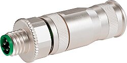 7000-09201-0000000 M8 male 0° D-cod. screw terminal 4-pol., 0,14-0,5mm², max. 6,7mm, shielded, CAT5e