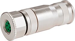 7000-09221-0000000 M8 female 0° D-cod. screw terminal 4-pol., 0,14-0,5mm², max. 6,7mm, shielded, CAT5e