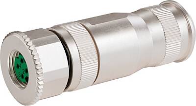 7000-09221-0000000 M8 female 0° D-cod. screw terminal 4-pol., 0,14-0,5mm², max. 6,7mm, shielded, CAT5e - 1