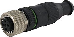 7000-12602-0000000 M12 female 0° A-cod. IDC 4-pol., 0,25 - 0,5mm², 4 - 5,1mm