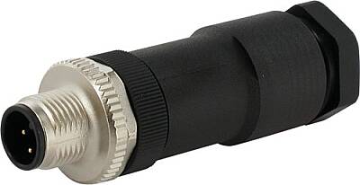 7000-12745-0000000 M12 male 0° A-cod. screw terminal 4-pol., max. 1,5mm², 8 -10mm - 1