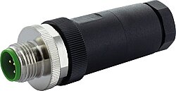 7000-12762-0000000 M12 male 0° A-cod. screw terminal 5-pol., max. 0,75mm², 6 - 8mm