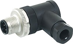 7000-12841-0000000 M12 male 90° A-cod. screw terminal 5-pol., max. 0,75mm², 4 - 6mm