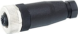 7000-12941-0000000 M12 female 0° A-cod. screw terminal 4-pol., max. 0,75mm², 6 - 8 mm