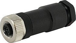 7000-12945-0000000 M12 female 0° A-cod. screw terminal 4-pol., max. 1,5mm², 8 - 10mm