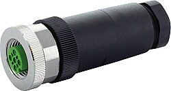 7000-12962-0000000 M12 female 0° A-cod. screw terminal 5-pol., max. 0,75mm², 6 - 8mm