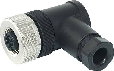 7000-13021-0000000 M12 female 90° A-cod. screw terminal 4-pol., max. 0,75mm², 6 - 8mm - 1