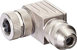 7000-13421-0000000 M12 female 90° A-cod. screw terminal 5-pol., max. 0,75mm², 4 - 6mm, shielded