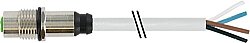 7000-13617-2141000 M12 female recept. A-cod. rear PVC 4x0.34 gy UL/CSA 10m