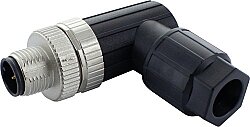 7000-13811-0000000 M12 male 90° A-cod. Push-Lock 4-pol., 0.14 - 0.75mm², 4 - 8mm