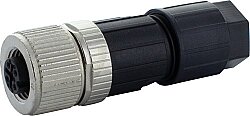 7000-13941-0000000 M12 female 0° A-cod. Push-Lock 5-pol., 0,08 - 0,75mm², 4 - 8mm