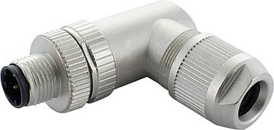 7000-14811-0000000 M12 male 90° D-cod. Push-Lock 4-pol., 0,14 - 0,75mm², 4 - 8mm, shielded, CAT5 - 1