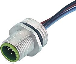 7000-15601-9420030 M12 male recept. Y-cod. front PP-wires AWG20/26 0.3m