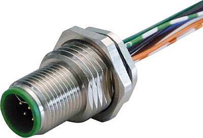 7000-15605-9420020 M12 male recept. Y-cod. rear PP-wires AWG20/26 0.2m - 1