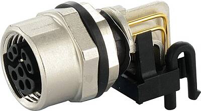 7000-15711-0000000 M12 female receptacle 90° Y-cod. solder terminal - 1