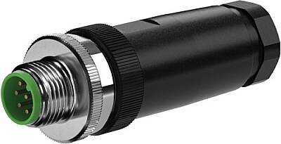 7000-17301-0000000 M12 male 0° A-cod. screw terminal 8-pol., max. 0.5mm², 6 - 8mm - 1