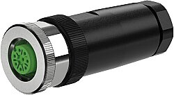 7000-17321-0000000 M12 female 0° A-cod. screw terminal 8-pol., max. 0.5mm², 6 - 8mm