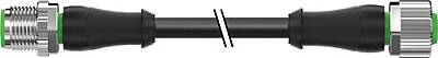 7000-40001-6332000 M12 male 0° / M12 female 0° A-cod. PUR 3x0.34 bk UL/CSA+drag ch. 20m - 2