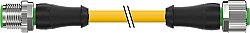 7000-40041-1262000 M12 male 0° / M12 female 0° A-cod. PUR 5x0.34 ye UL/CSA+drag ch. 20m