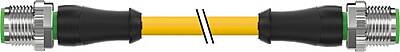 7000-40055-0350360 M12 male 0° / M12 male 0° A-cod. PUR 5x0.34 ye UL/CSA+drag ch. 3.6m - 2