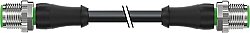 7000-40072-6141500 M12 male 0° / M12 male 0° A-cod. PVC 4x0.34 bk UL/CSA 15m - 1