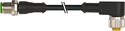 7000-40162-6130600 M12 male 0° / M12 female 90° A-cod. PVC 3x0.34 bk UL/CSA 6m