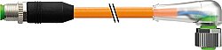 7000-40343-4870600 M12 male 0° / M12 female 90° A-cod. LED PUR 4x0.34 or UL/CSA+robot+drag ch. 6m