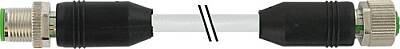 7000-40521-2430340 M12 male 0° / M12 female 0° A-cod. shielded PUR 5x0.34 shielded gy UL/CSA+drag ch. 3.4m - 1