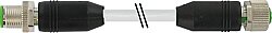 7000-40521-3490220 M12 male 0° / M12 female 0° A-cod. shielded PUR 5x0.34 shielded gy 2.2m