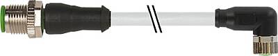 7000-40601-2100200 M12 male 0° / M8 female 90° A-cod. PVC 3x0.25 gy UL/CSA 2m - 1