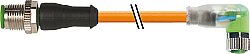7000-40641-8450060 M12 male 0° / M8 female 90° A-cod. LED PUR 3x0.34 og UL/CSA+robot 0.6m