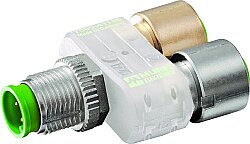 7000-41135-0000000 T-Coupler Slimline M12 male/2xM12 female A-cod LED 5-pol. / 2x 4-pol.