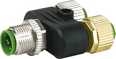 7000-42181-0000000 T-Coupler M12 male / 2x M12 female A-cod. shielded 5-pol. / 2x 5-pol. - 1