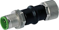 7000-42251-0000000 Adaptor M12 male / M12 female A-cod. shielded 4-pol., I-U