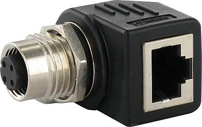 7000-44681-0000000 Adaptor M12 female / RJ45 90° 4-pol., shielded, CAT5 - 1