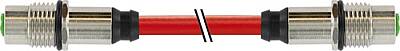 7000-44841-7920300 M12 fem. recept. / M12 fem. recept. D-cod. rear PUR 1x4xAWG22 shielded rd UL/CSA+drag ch. 3m - 1