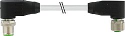 7000-48071-2940550 M12 male 90° / M12 female 90° A-cod. shielded PUR 8x0.25 shielded gy UL/CSA+drag ch. 5.5m