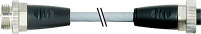 7000-50021-9650250 7/8'' male 0° / 7/8'' female 0° PUR 5x1.0 gy 2.5m - 1