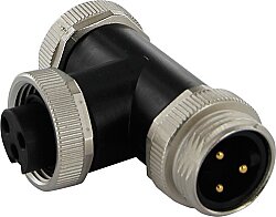 7000-50071-0000000 "T-Coupler 7/8"" male / 2x 7/8"" female" 3-pol.